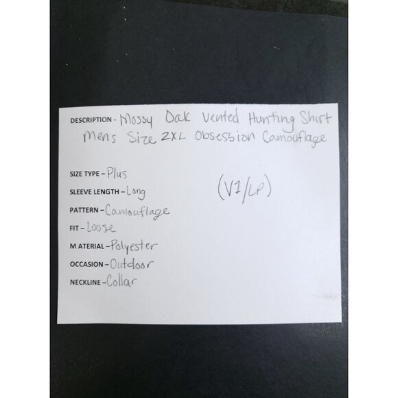 Mossy Oak Vented Hunting Shirt Men's Size 2XL Obsession Camouflage NWTF - Picture 8 of 9